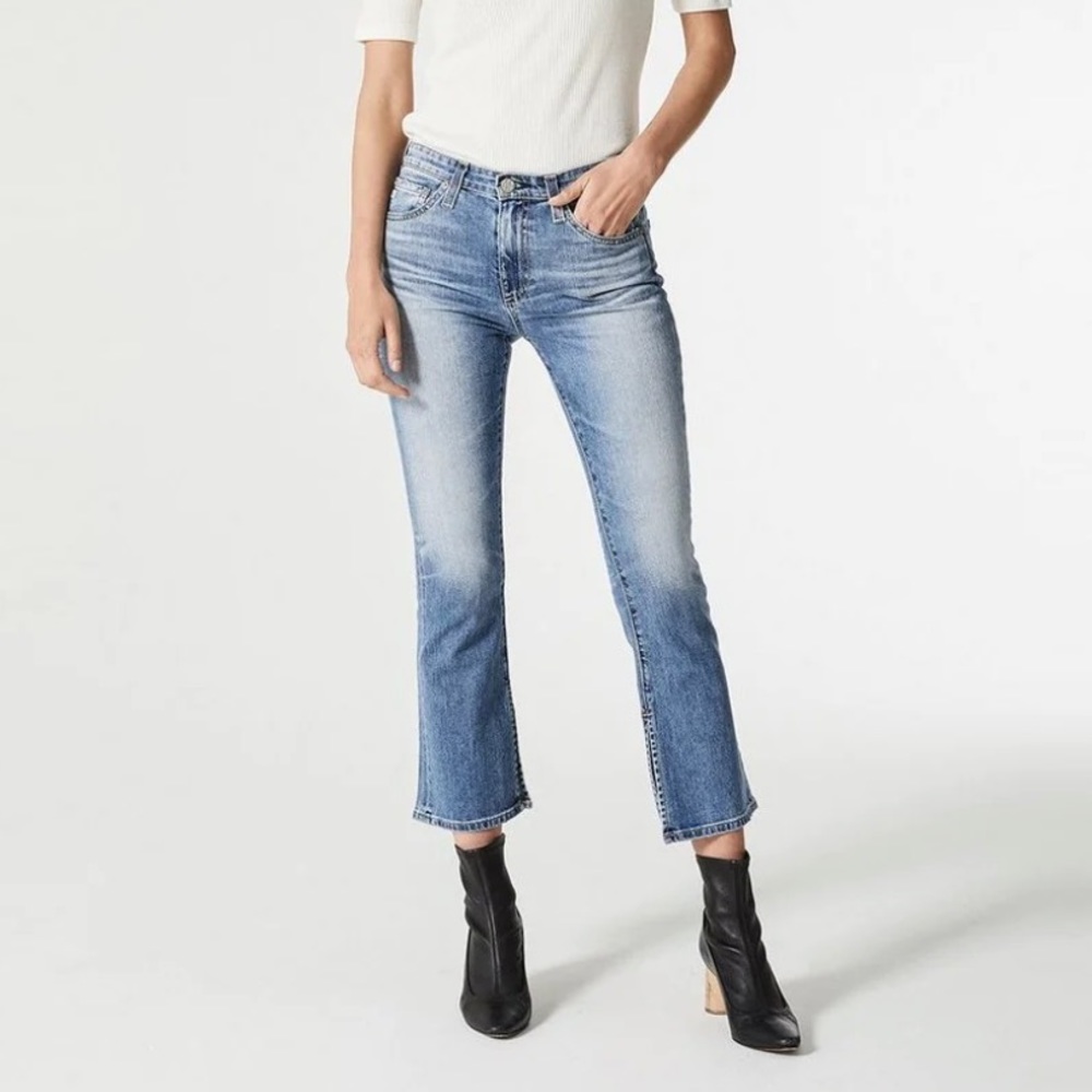 AG Adriano Goldschmied The Jodi Crop Jeans in 16 Year Indigo Deluge
